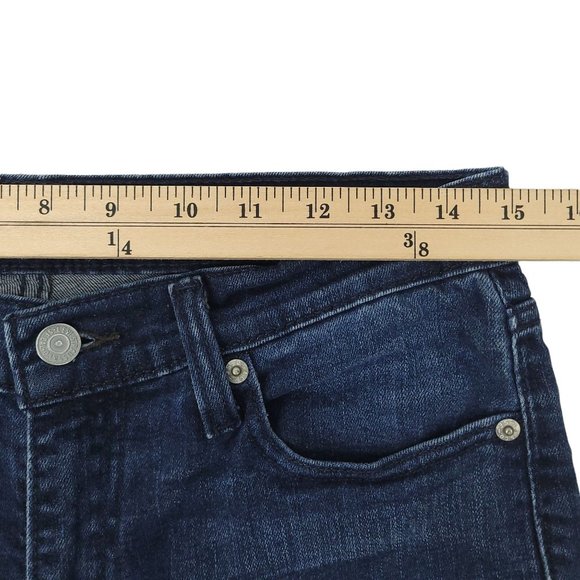 Levis 514 Mens Size 30 x 32 Dark Wash Denim Low Rise Straight Leg Pants - Picture 3 of 12